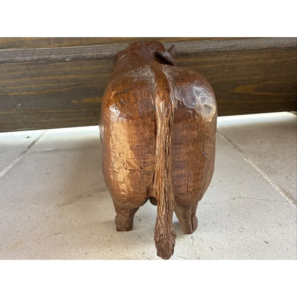RED MILL BULL FIGURINE VERY DETAILED & SIGNED- MUST SEE